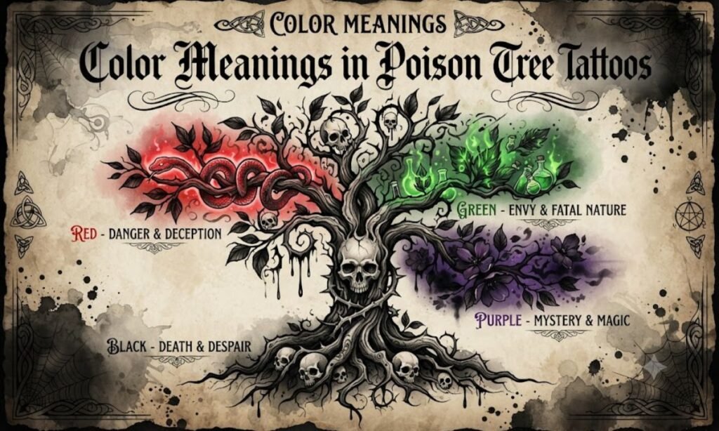 Color Meanings in Poison Tree Tattoos