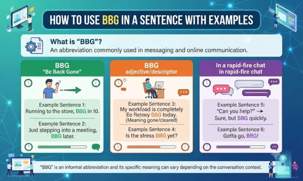 How to Use BBG in a Sentence with Examples