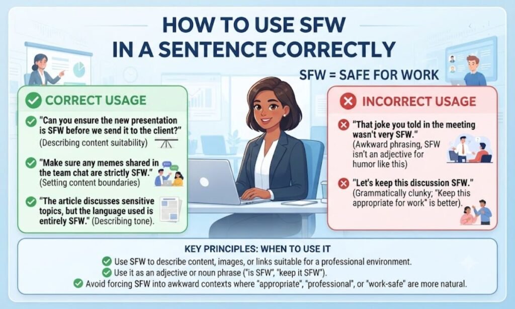 How to Use SFW in a Sentence Correctly