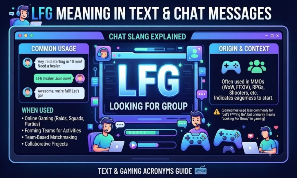 LFG Meaning in Text & Chat Messages