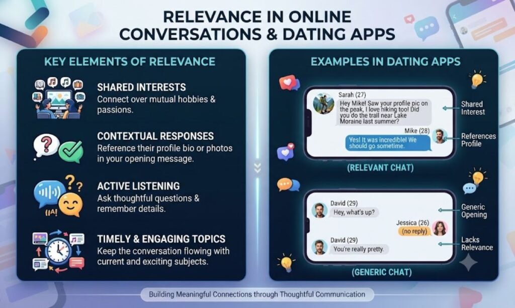 Relevance in Online Conversations & Dating Apps