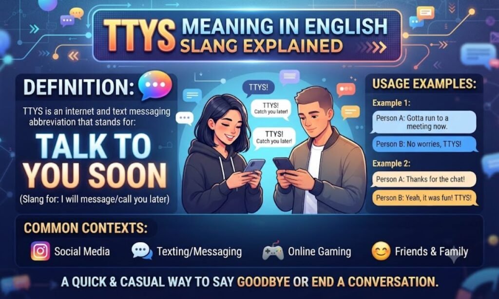 TTYS Meaning in English Slang Explained