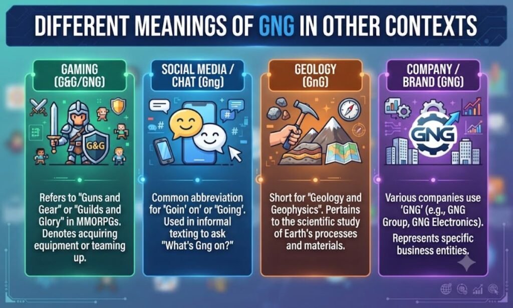 Different Meanings of GNG in Other Contexts