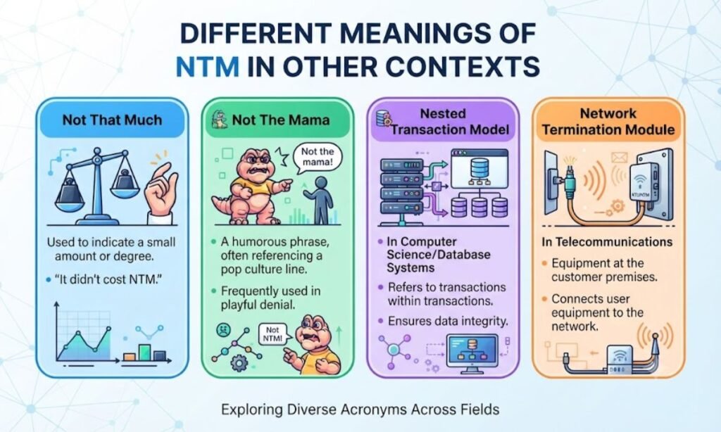 Different Meanings of NTM in Other Contexts