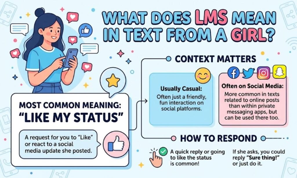 What Does LMS Mean in Text From a Girl?