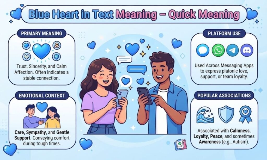 Blue Heart in Text Meaning – Quick Meaning