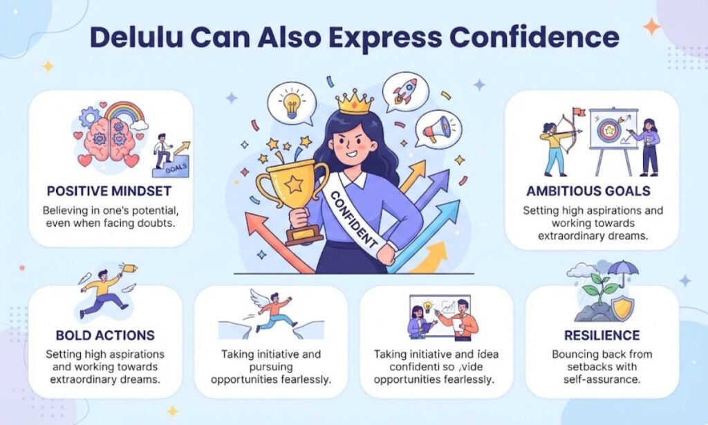 Delulu Can Also Express Confidence