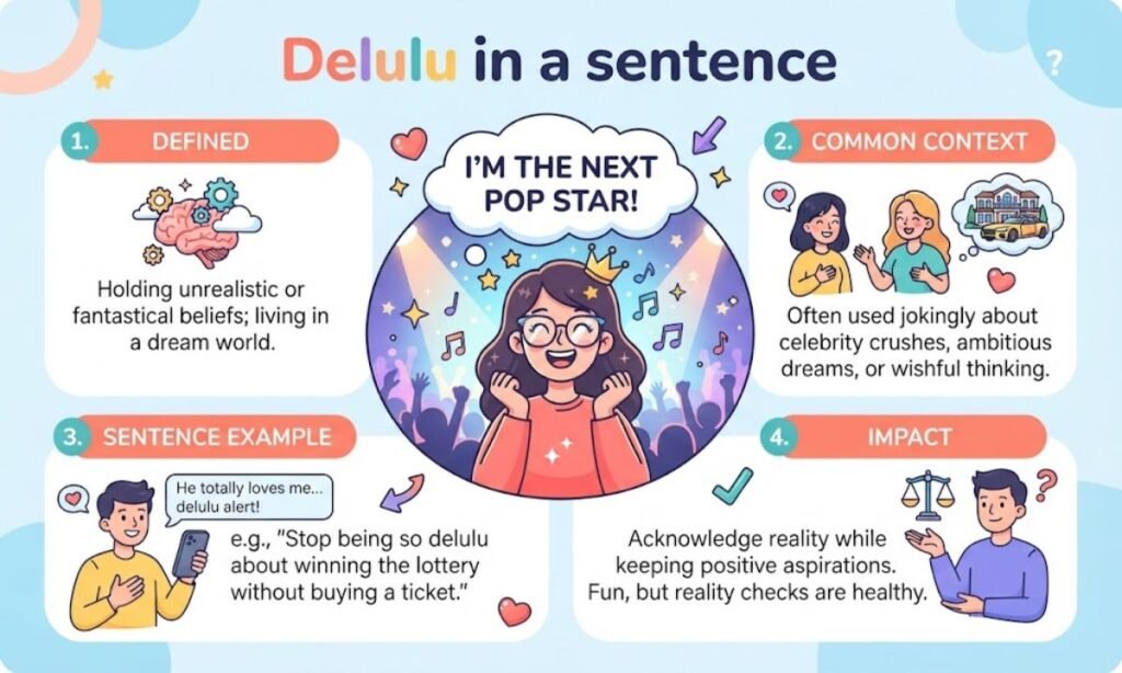 Delulu in a sentence
