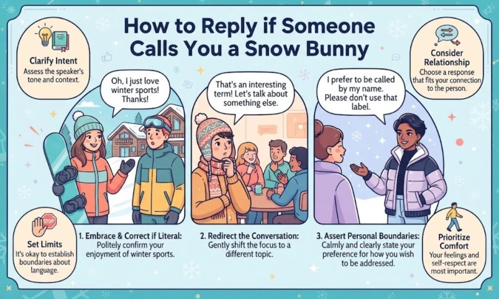 How to Reply if Someone Calls You a Snow Bunny