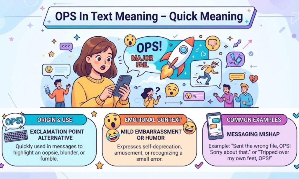 OPS In Text Meaning – Quick Meaning