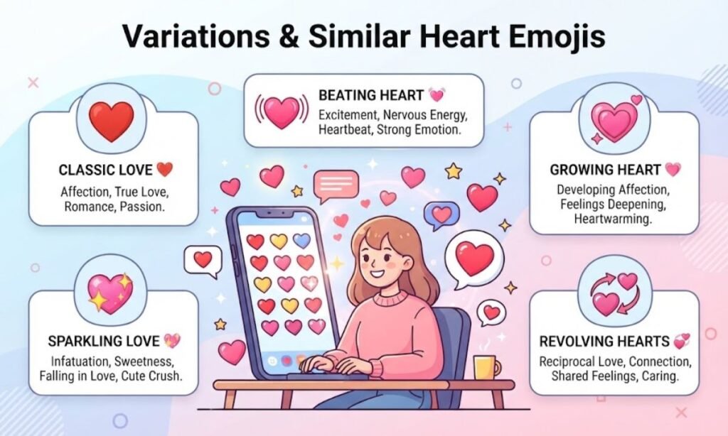Variations & Similar Heart Emojis
