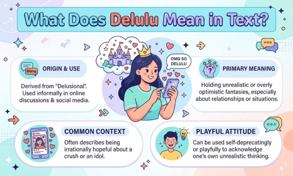 What Does Delulu Mean in Text?