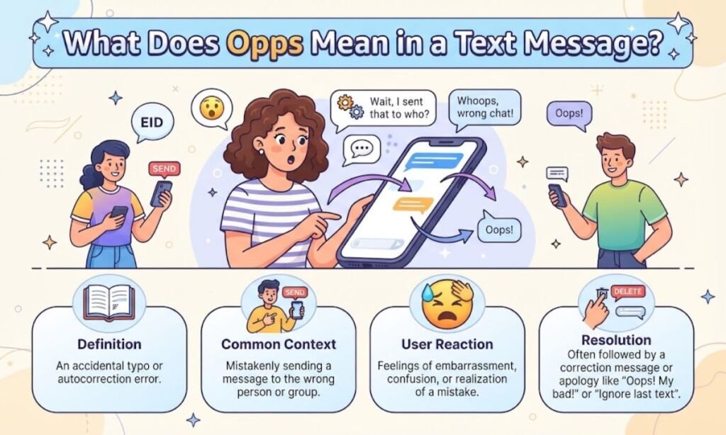 What Does Opps Mean in a Text Message?