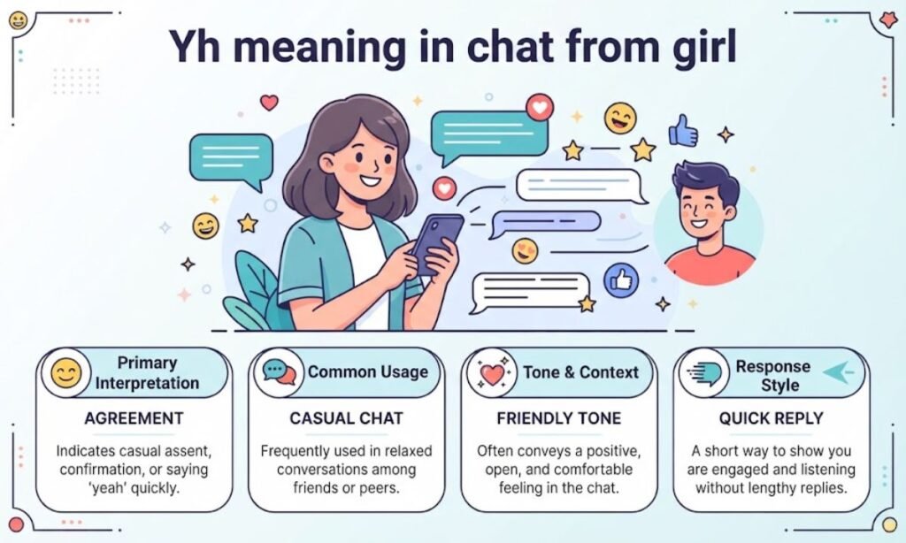 Yh meaning in chat from girl