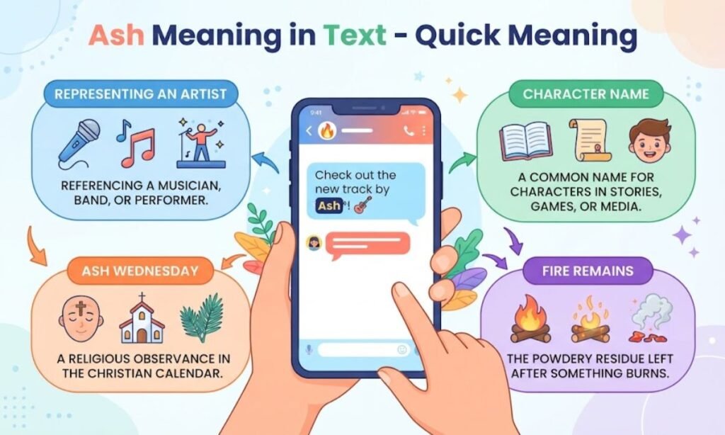 Ash Meaning in Text – Quick Meaning