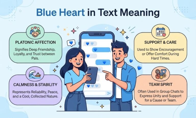 Blue Heart in Text Meaning
