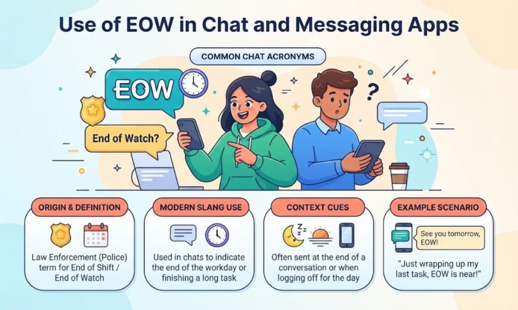 Use of EOW in Chat and Messaging Apps