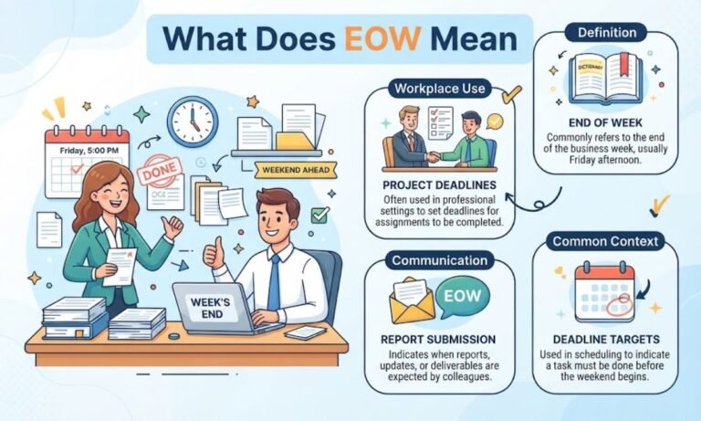What Does EOW Mean