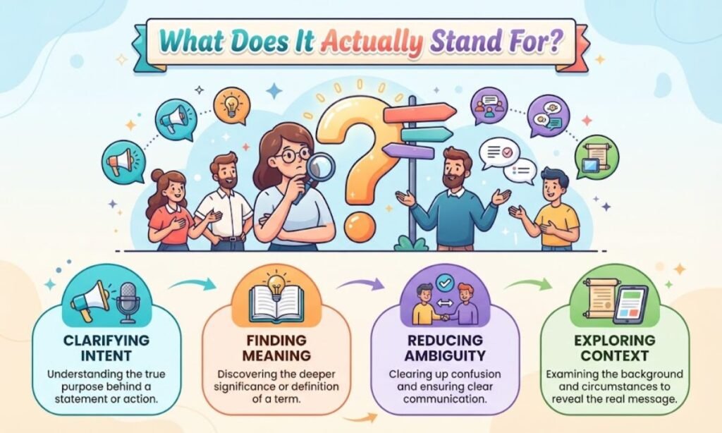 What Does It Actually Stand For?