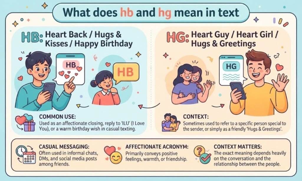 What does hb and hg mean in text