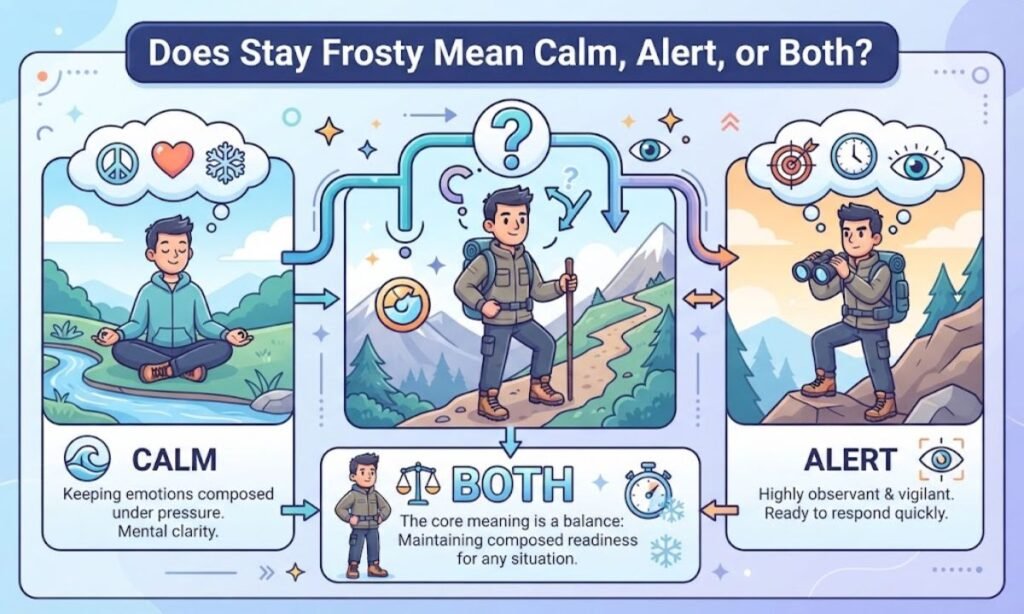 Does Stay Frosty Mean Calm, Alert, or Both?