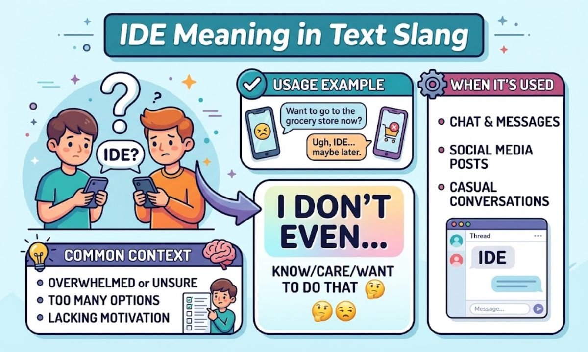 IDE Meaning in Text Slang