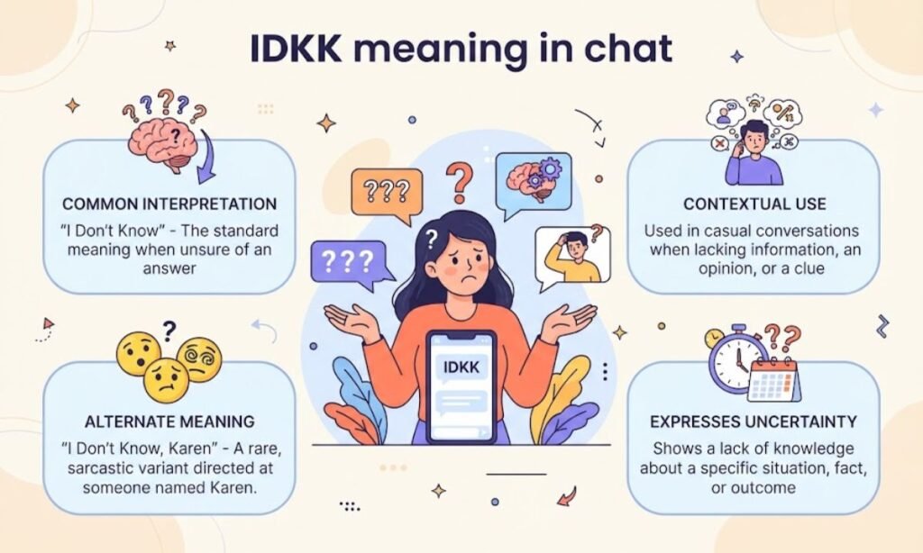 IDKK meaning in chat