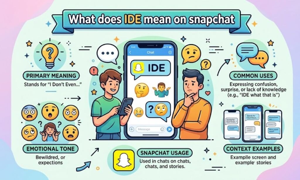 What does IDE mean on snapchat